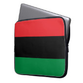 Panafrikanische Flagge Laptopschutzhülle (Vorderseite Links)