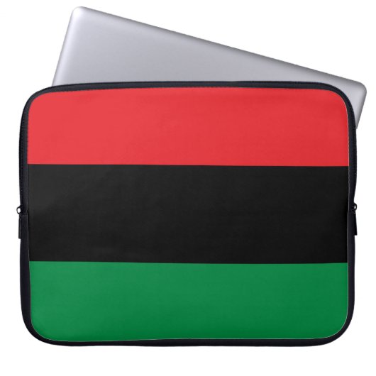 Panafrikanische Flagge Laptopschutzhülle (Vorderseite)