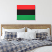 Panafrikanische Flagge Leinwanddruck (Insitu (Schlafzimmer))