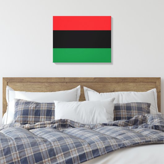 Panafrikanische Flagge Leinwanddruck (Insitu (Schlafzimmer))