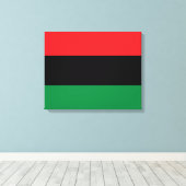 Panafrikanische Flagge Leinwanddruck (Insitu (Holzboden))