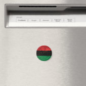 Panafrikanische Flagge Magnet (In Situ (Geschirrspüler))