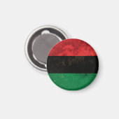 Panafrikanische Flagge Magnet (Vorderseite/Rückseite)