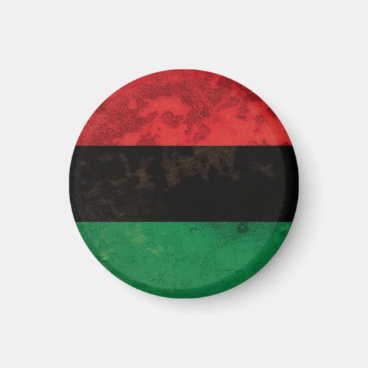 Panafrikanische Flagge Magnet (Vorne)