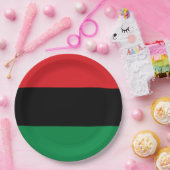 Panafrikanische Flagge Pappteller (Party)