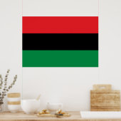Panafrikanische Flagge Poster (Küche)