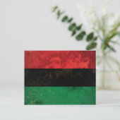 Panafrikanische Flagge Postkarte (Stehend Vorderseite)