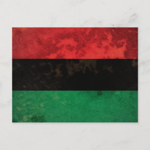 Panafrikanische Flagge Postkarte