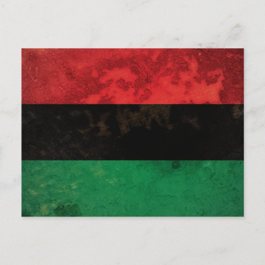 Panafrikanische Flagge Postkarte (Vorderseite)