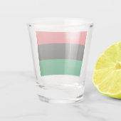 Panafrikanische Flagge Schnapsglas (Rückseite)