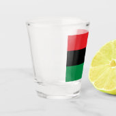 Panafrikanische Flagge Schnapsglas (Links)
