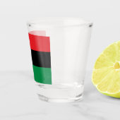 Panafrikanische Flagge Schnapsglas (Rechts)