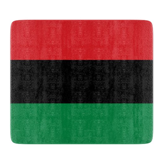 Panafrikanische Flagge Schneidebrett (Vorderseite)