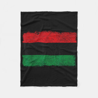 Panafrikanische Flagge Schwarz Befreiungsbanner Sc Fleecedecke