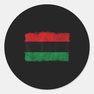Panafrikanische Flagge Schwarz Befreiungsbanner Sc Runder Aufkleber