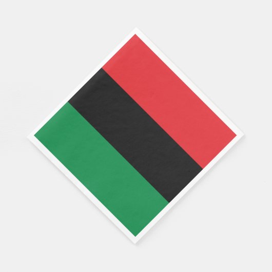 Panafrikanische Flagge Serviette (Ecke)