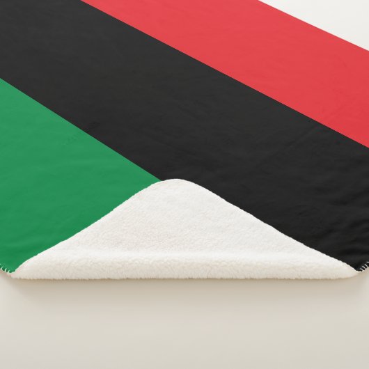 Panafrikanische Flagge Sherpadecke (3/4)