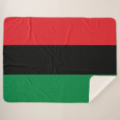 Panafrikanische Flagge Sherpadecke (Vorderseite (Horizontal))