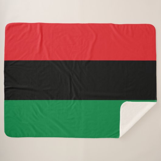 Panafrikanische Flagge Sherpadecke (Vorderseite (Horizontal))