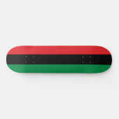 Panafrikanische Flagge Skateboard (Horizontal)