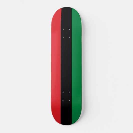 Panafrikanische Flagge Skateboard (Vorderseite)