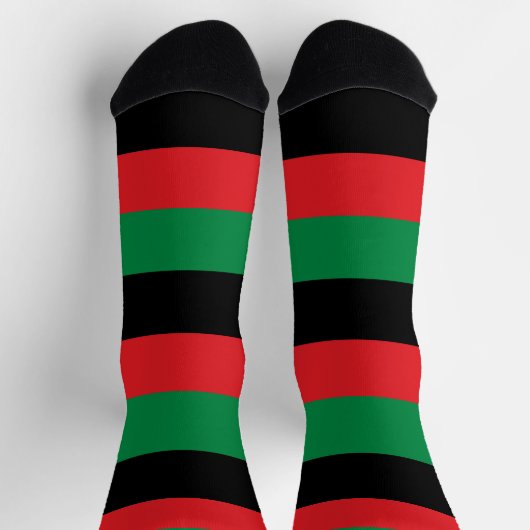Panafrikanische Flagge Socken (Oben)