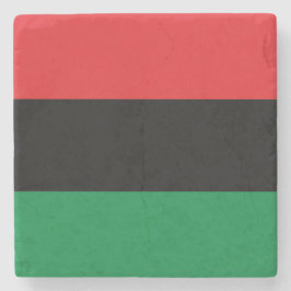 Panafrikanische Flagge Steinuntersetzer