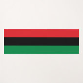 Panafrikanische Flagge Yogamatte (Vorderseite (Horizontal))