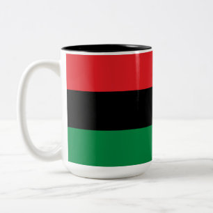 Panafrikanische Flagge Zweifarbige Tasse