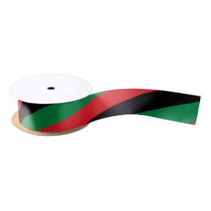 Panafrikanische und afro-amerikanische UNIA-Flag Satinband