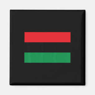 Panafrikanische Unia-Flagge Karte Kontinent Schwar Magnet