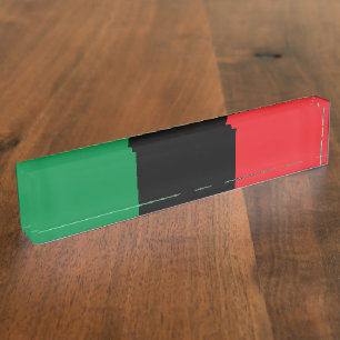 Panafrikanische UNIA-Flagge Namensplakette