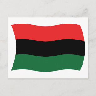 Panafrikanische (UNIA) Flagge Postkarte