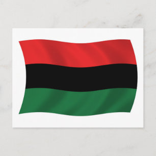 Panafrikanische (UNIA) Flagge Postkarte