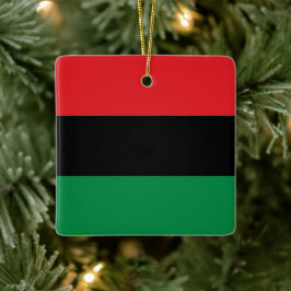 Panafrikanische UNIA Kwanzaa-Flagge Keramikornament