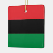 Panafrikanische UNIA Kwanzaa-Flagge Keramikornament (Links)