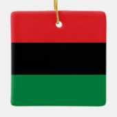 Panafrikanische UNIA Kwanzaa-Flagge Keramikornament (Vorderseite)