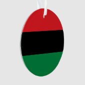 Panafrikanische UNIA Kwanzaa-Flagge Ornament (Vorderseite)