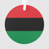 Panafrikanische UNIA Kwanzaa-Flagge Ornament (Rückseite)