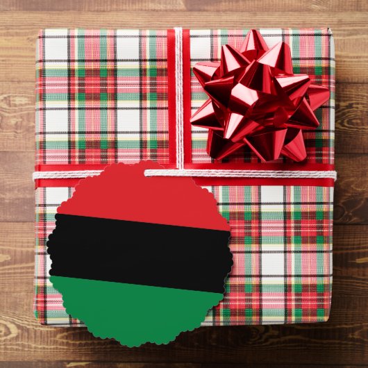 Panafrikanische UNIA Kwanzaa-Flagge Ornament Karte (Insitu (Geschenk))