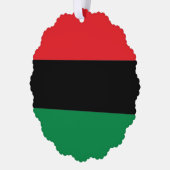 Panafrikanische UNIA Kwanzaa-Flagge Ornament Karte (Links)