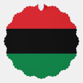 Panafrikanische UNIA Kwanzaa-Flagge Ornament Karte (Vorderseite)