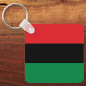 Panafrikanische UNIA Kwanzaa-Flagge Schlüsselanhänger (Vorderseite)