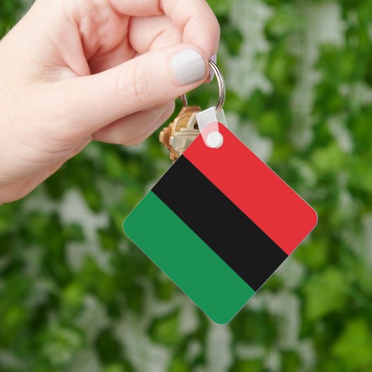 Panafrikanische UNIA Kwanzaa-Flagge Schlüsselanhänger (Hand)