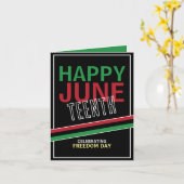 Panafrikanisches Flaggendesign, 19. Jubiläumsfeier Karte (Gelbe Blume)