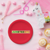 Panafrikanisches, Junetest Classic Round Paper Pla Pappteller (Party)