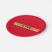 Panafrikanisches, Junetest Classic Round Paper Pla Pappteller (Schrägansicht)