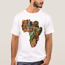 Panafrikanisches-Map-T-Shirt – Black-History-Month