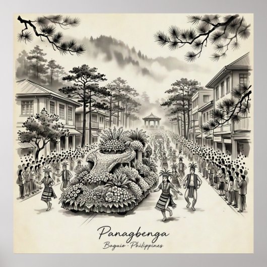 Panagbenga Festival Baguio Philippines Flower Fest Poster (Vorne)