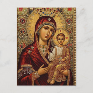Panagia Mutter der Liebe und Hoffnung orthodoxe Ik Postkarte